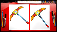 How To Draw Pip Squeak Pickaxe From Fortnite