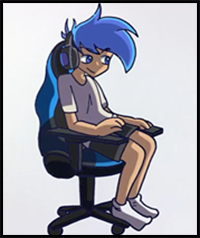 How to Draw FNF MOD Character - Amor