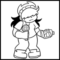 How to draw Annie from FNF