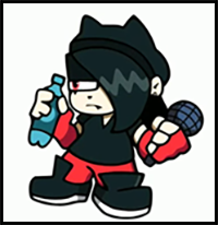 How to Draw ANNie from Friday Night Funkin' Mod