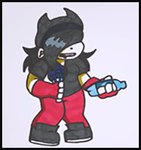 How to Draw ANNIE from Friday Night Funkin Mod