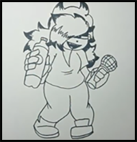 How to Draw ANNIE from Friday Night Funkin Mod