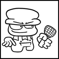 How to draw Bambi from FNF