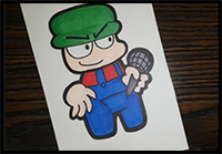 How to Draw - Bambi (Friday Night Funkin')