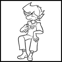 How to draw Michael Big Brother (worry)