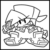 How to draw the Blue Minus Boyfriend