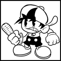 How to draw Boyfriend – FNF: Wednesday’s Infidelity