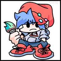 How to Draw Soft Boyfriend - Friday Night Funkin Mod | FNF | Easy Step by Step Drawing Tutorial