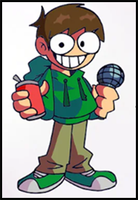 How to Draw FNF MOD Character - Challenge Edd Easy Step by Step