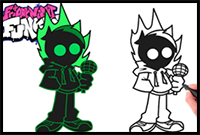 How to Draw Nightmare Edd | Como Dibujar Friday Night Funkin FNF Easy Step By Step