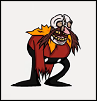 How to Draw FNF MOD Sonic EXE V2 - Eggman Soul - Step by Step