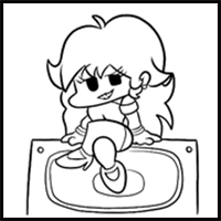 How to draw Hellbeats Girlfriend