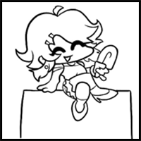 How to draw Barbara (Arrow Funk Girlfriend)