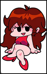 How to Draw Girlfriend | Friday Night Funkin | FNF