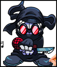 How To Draw Hank J Wimbleton - Friday Night Funkin | FNF | Step by Step Drawing Tutorial