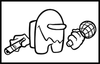 How to draw Red Impostor – FNF