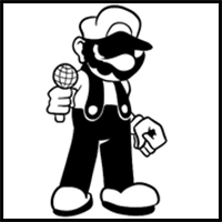 How to draw Mario.EXE (GB Mario Land)