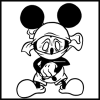 How to Draw Battered Suicide Mouse