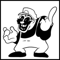 How to draw MX (Vs. Mario 85)