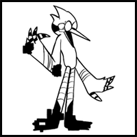 How to draw Mordecai – FNF: Pibby Corrupted