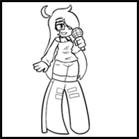 How to draw Vade from FNF