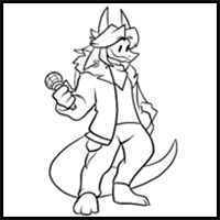 How to draw Ace from FNF