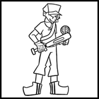 How to draw Jeremy Scout from FNF