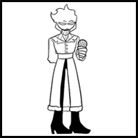 How to draw Krusveto (FNF: Partners In Time)