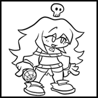 How to draw Lylace from FNF