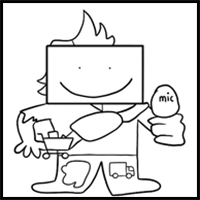 How to draw Ron – FNF Vs. Bob and Bosip