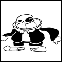 How to draw Saness (FNF: Indie Cross)