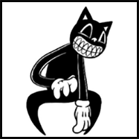 How to draw Cartoon Cat from FNF