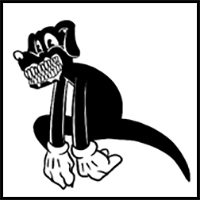 How to draw Cartoon Dog from FNF