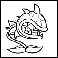 How to draw a Chomper (Plants vs. Rappers)