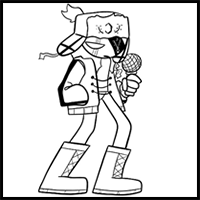 How to draw Ruv – Mid-Fight Masses FNF