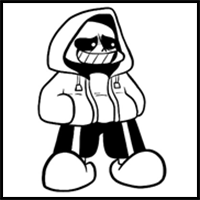 How to draw Murder!Sans from FNF