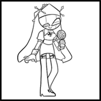 How to draw Sarvente – Mid-Fight Masses FNF