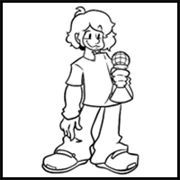 How to draw Salsicha, the Arrow Funk version of Shaggy