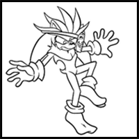 How to draw Silver from FNF Tails Gets Trolled