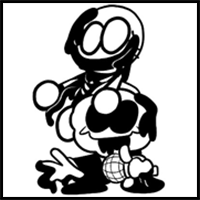 How to draw Pibby Corrupted Skid and Pump