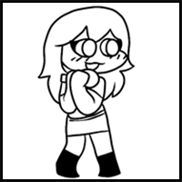 How to draw Sky from FNF