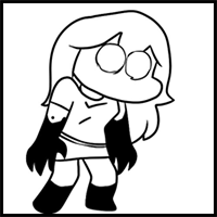 How to draw Manifest Sky from FNF