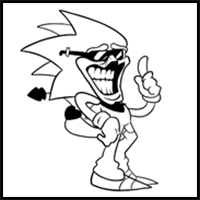 How to draw B3 Majin Sonic