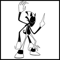 How to draw Sonic Fatal Error (Siivkoi)