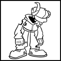 How to Draw Genocide Tabi from FNF