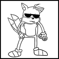 How to draw Tails Tsuraran Fox