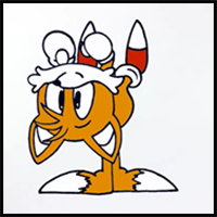 How to Draw FNF MOD Character - Tails from Future