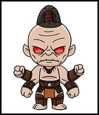 How to Draw Goro | Mortal Kombat