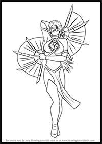 How to Draw Kitana from Mortal Kombat
