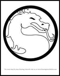 How to Draw Mortal Kombat Logo